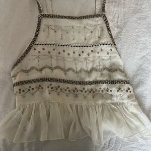 Free People Beaded Top